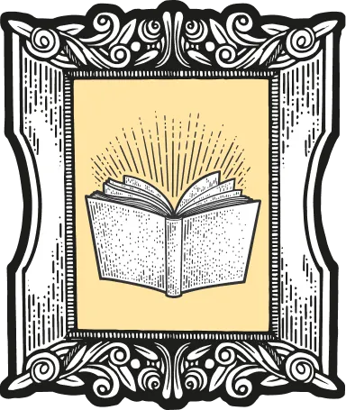 book in a frame