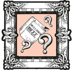 bullshot carton in a frame