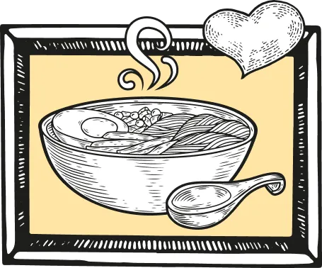 ramen in a bowl