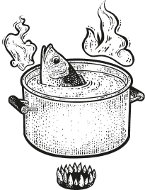 fish in pot
