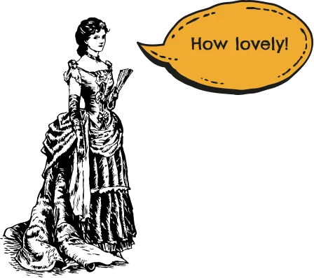 a lady saying how lovely